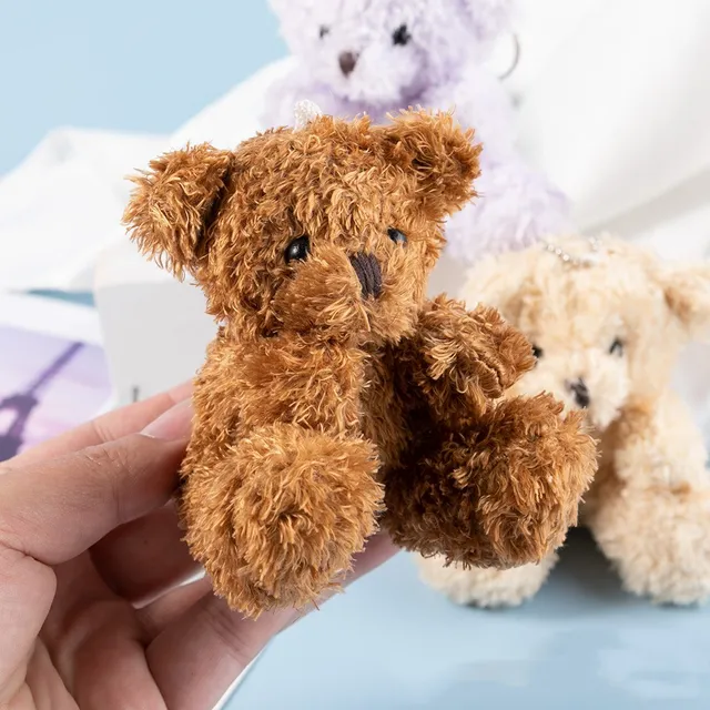 10cm teddy bear stuffed toys plush toy dolls keychain dolls wedding celebration Decoration birthday Christmas gift 5