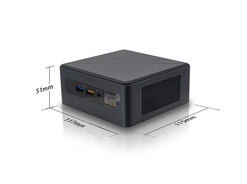 Intel NUC8i7BEH мини-ПК четырехъядерный i7-8559U до 4,5 ГГц Windows 10 Pro WiFi Bluetooth Thunderbolt 3 4k Поддержка 3 дисплея