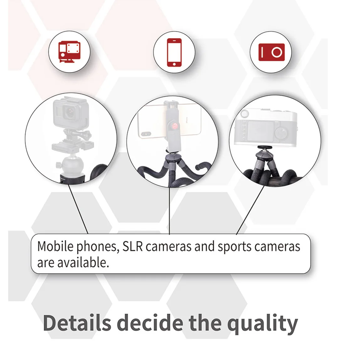 Cima pro RM-30II мини-подставка для путешествий Гибкий штатив для телефона цифровой камеры GoPro
