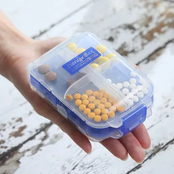 

Moisture-Proof Sealed Packing Multi-part Pharmaceutical Box Portable Portable Mini One Week Small Medicine Box Storage Pills Med