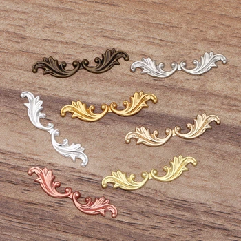 

200 Pieces/Lot 30mm Copper Filigree Flower Stamping Metal Sheet Accessories DIY For Jewelry Making