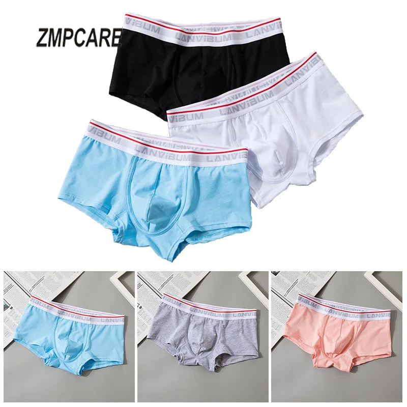 

Sexy Mens Boxer Underwear Men Cotton Boxers Shorts Mid Rise Mens Trunks Gay Male Panties Underpants Cuecas Gay Boxer hombre