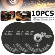 Disques de scie circulaire en résine, pour meuleuse d'angle professionnelle, 3 pouces, 10 pièces