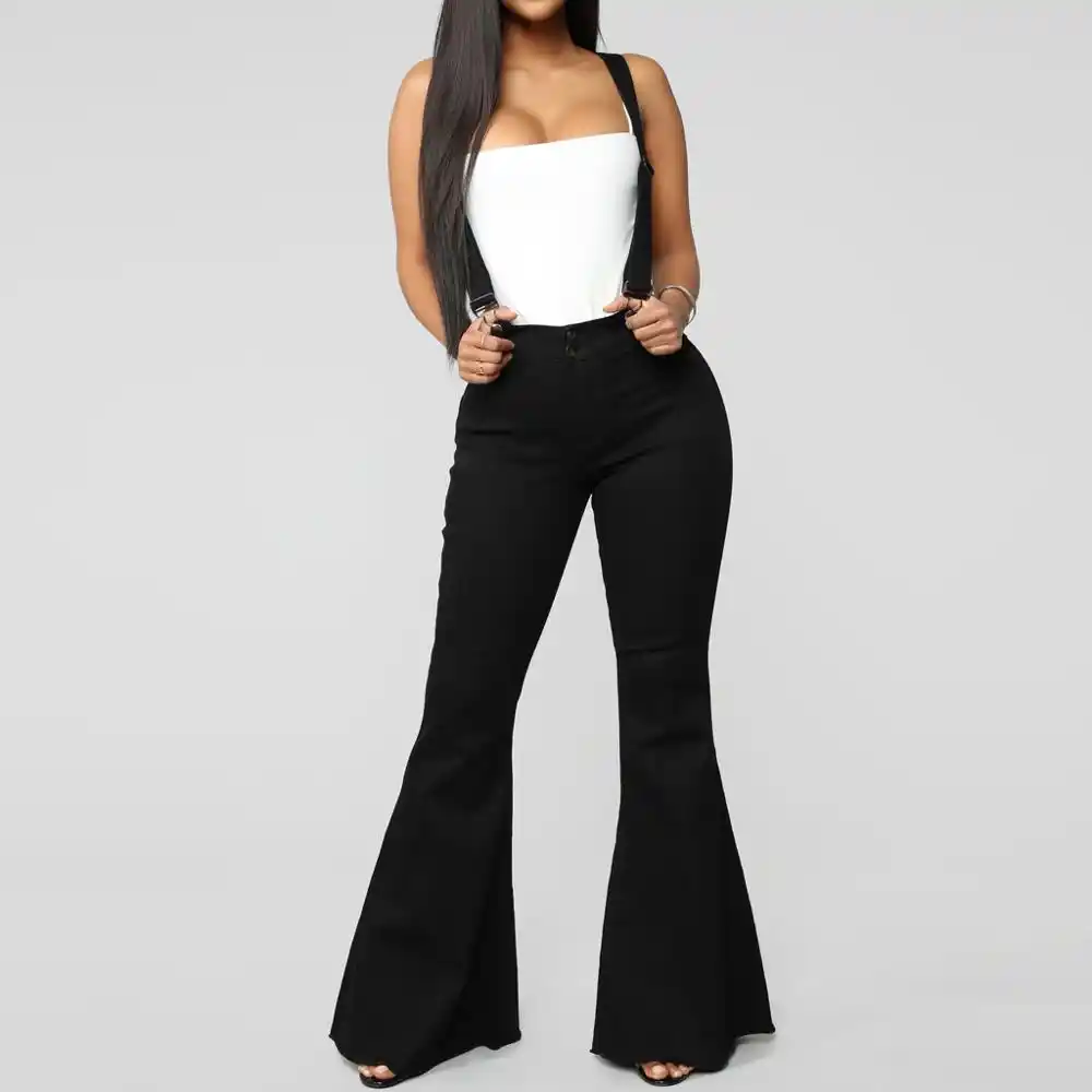 plus size bell bottom overalls