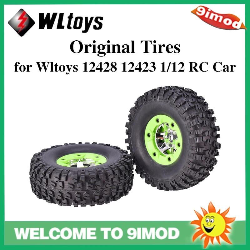Оригинальные резиновые RC автомобильные колеса шины для Wltoys 12428 12423 1/12 автомобиль