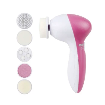 

5 In 1 Electric Facial Cleanser Professional Electric Face Cleansing Brush Massager Blackhead Acne Powered Devices Brush