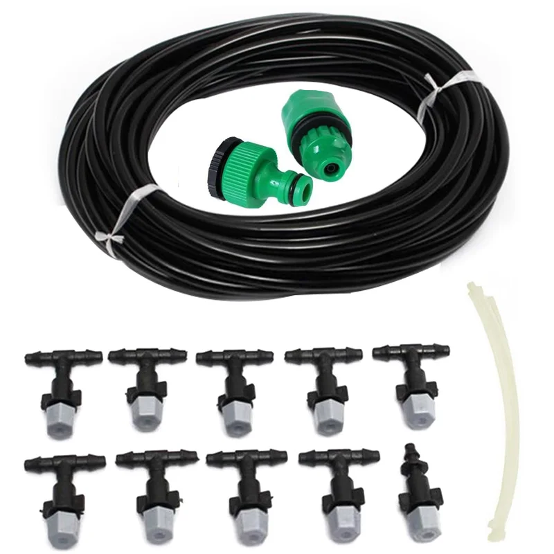 B Irrigation Kit Разбрызгиватель для полива система охлаждения для дома, сада и двора Опрыскивание микро поток капельного 4/7 мм полива трубки насадка распылителя спринклера - Цвет: B Irrigation Kit