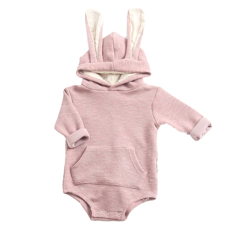 Комбинезоны для маленьких девочек; милый детский пуловер с рисунком кролика; сезон весна-осень; хлопковые джемперы для маленьких мальчиков; теплые толстовки детская одежда