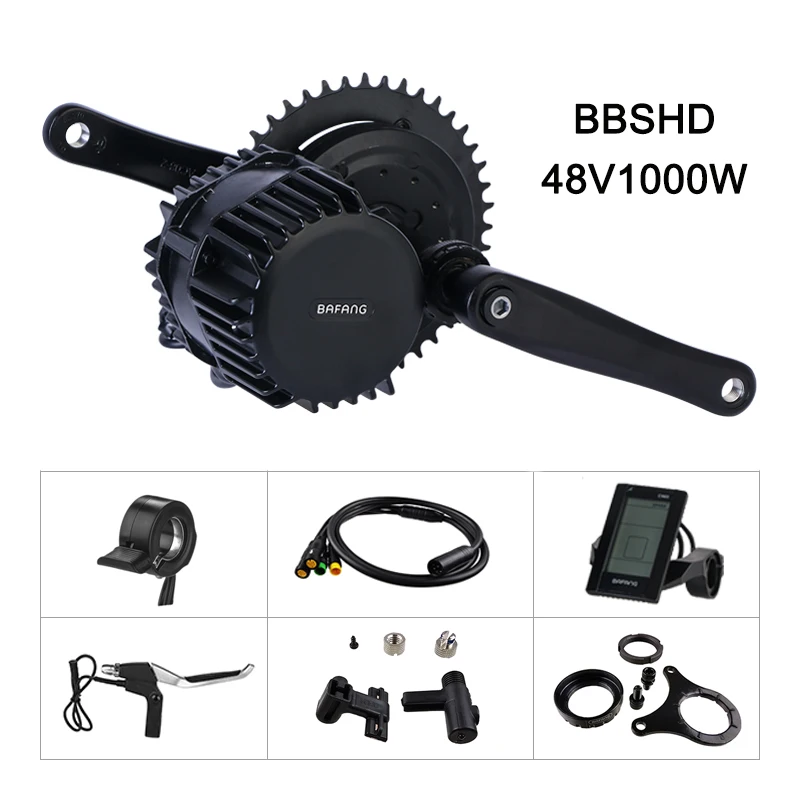 Excellent Bafang 48V 1000W 68MM BBS03 BBSHD Mid Drive Motor Electric Bike Conversion Kit for DIY E bike Powerful 8fun MM G320.1000 Engine 0