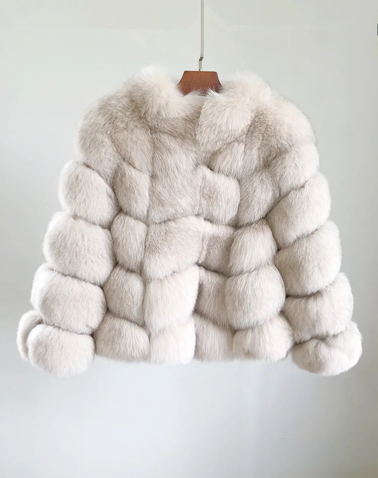 Pudi CT933 женское вязаное изделие из натурального Лисьего меха, куртка, пальто с воротником-стойкой и вшивным Женская модная зимняя одежда теплая натуральная меховая шуба, верхняя одежда