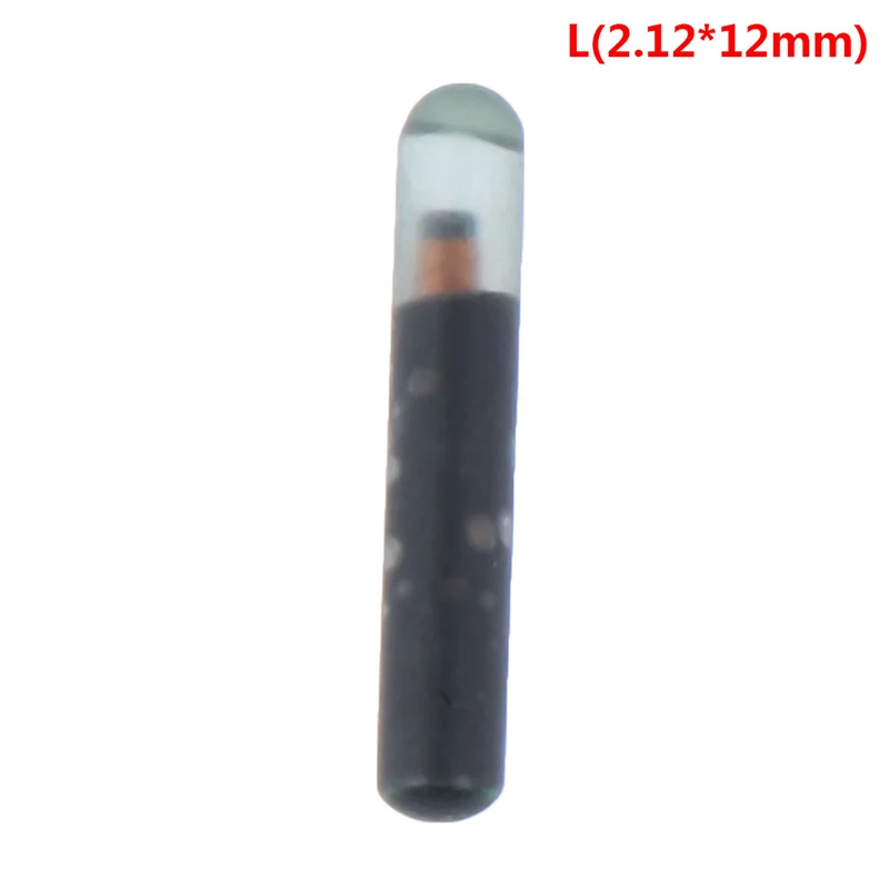2.12x12mm 125 кГц/134,2 кГц 2,12*12 мм/1,25*7 мм микрочип животных RFID тег с EM4305 чип ISO11784/5 FDX-B для рыб собак кошек - Цвет: 2.12x12mm