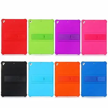 

For Apple Ipad 9.7 2018 2017 Silicone Case for Ipad Air 2 Air 1 Soft case Anti-Fall Shell Bracket Shockproof stand Cover