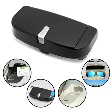 

Car Sun Visor Glasses Case Organizer Glasses Storage Box Holder Visor Sunshade Auto Accessories