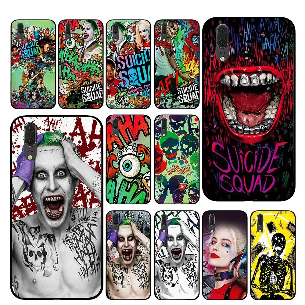 

suicide squad Cases For Huawei Honor V9 V10 8 9 10 8X 5A 7A 5X Play Lite TPU Cover