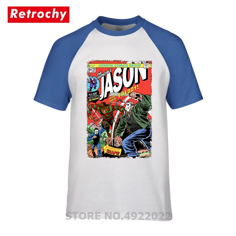 Большие размеры футболка Jason Voorhees It's Friday The 13th Horror Movies 3XL Мужская забавная с