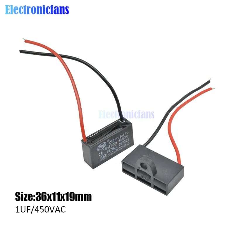 CBB61 начиная с постоянной ёмкости, универсальный конденсатор вентилятор переменного тока конденсатор с алюминиевой крышкой, 450V CBB моторный ходовой конденсатор с алюминиевой крышкой, 1 мкФ 1,2 мкФ 1,5 мкФ 2 мкФ 2,5 мкФ 3 мкФ 3,5 мкФ 4 мкФ 5 мкФ машина для резки проволоки