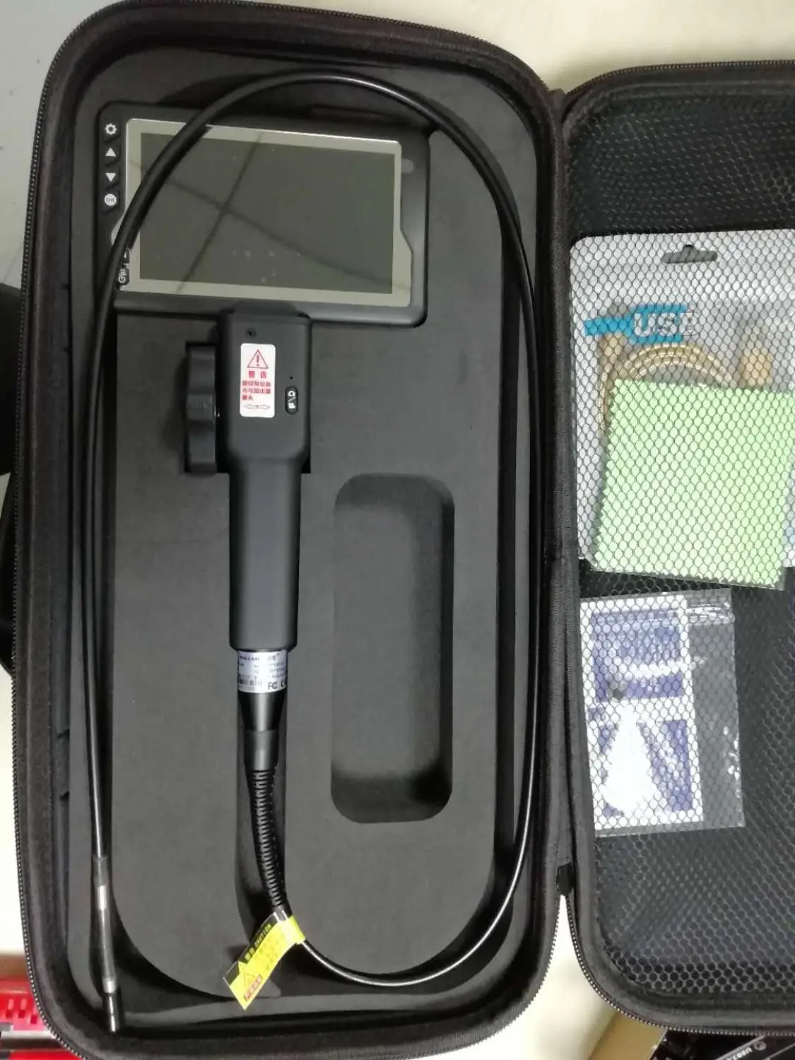 US $686.00 45 Inch Screen 55MM 720P Two Way Articulate Rotating Handheld Endoscope Camera Steering Car Endoscope