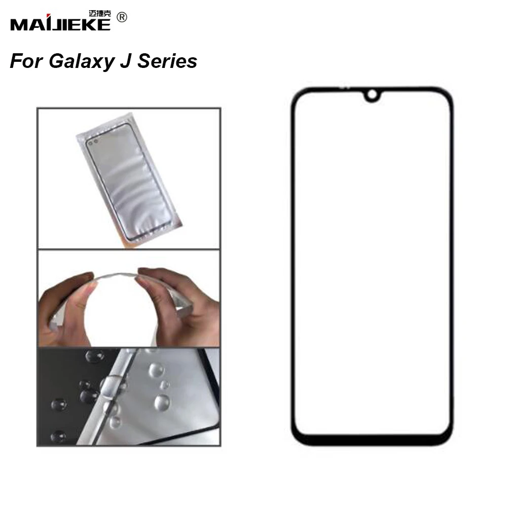10 шт. ЖК Переднее внешнее стекло ламинат OCA для Samsung Galaxy J4 Plus J6 J8 2018 J400 J415 J600 J610 J810