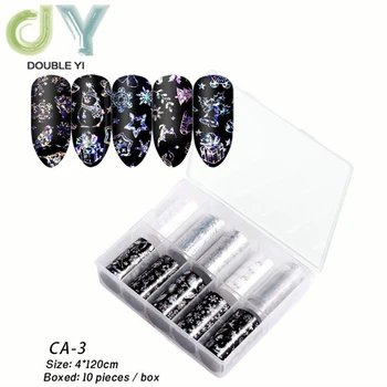 

Free shipping Style 3 Halloween star nail stickers transfer paper 10 mixed size 4 cm