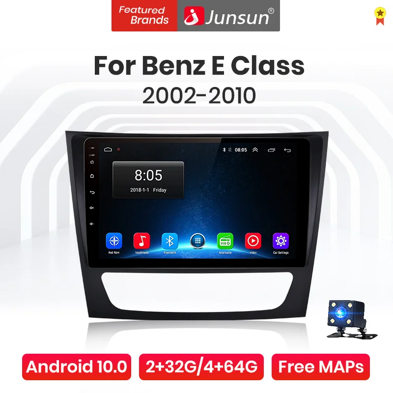 Автомагнитола Junsun V1 Pro мультимедийный проигрыватель на Android 10 0 4 Гб ОЗУ 64 ПЗУ с GPS