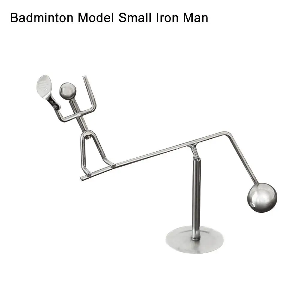 Kinetic Balancing Balls Swing Weight Lifting Villain Fun Tumbler Iron Men Innovative Desktop Decompression Decoration#SO