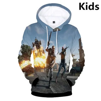 

3 To 14 Years Kids Hoodies Playerunknown's Battlegrounds PUBG Hoodie Sweatshirt Boys Girls Long Sleeve Jacket Coat Child Clothes