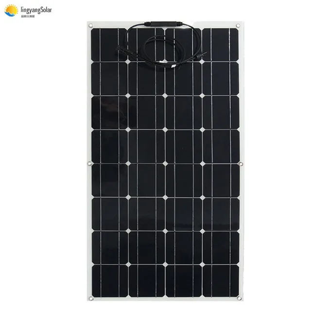 solar panel 200w 100w strongly recommend 100W flexible solar panel For 12V battery charger Monocrystalline cell 3