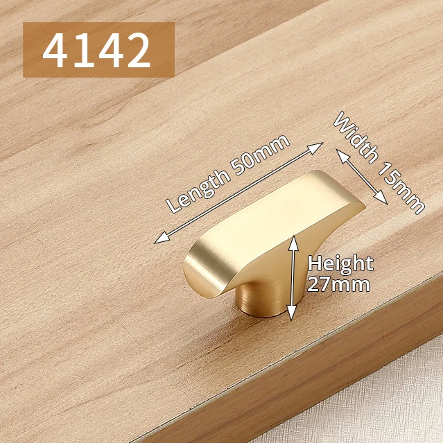 Handle-4142 KAK золотые ручки шкафа роскошные золотые для двери кухонного шкафа тянет Европейское оборудование для обработки мебели - Цвет: Handle-4142