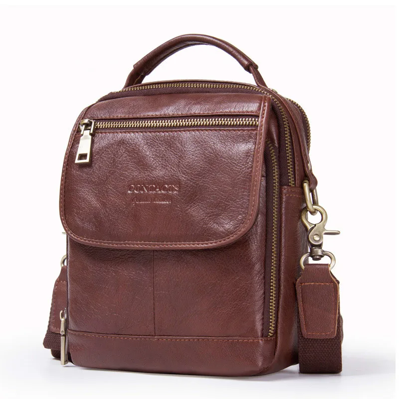

Fashionable and casual men's messenger bag multifunctional leather shoulder bag handbags