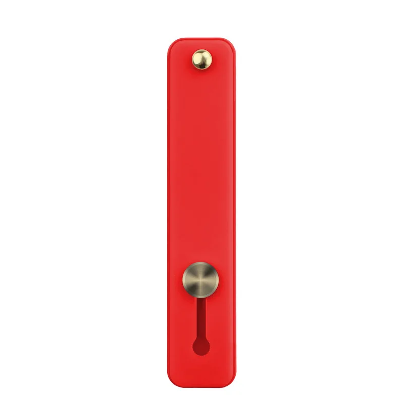 Силиконовый держатель на ремешке для телефона, гибкий универсальный держатель для пальцев, держатель для кольца, подставка для iPhone xr, Xiaomi, смартфон - Цвет: Красный