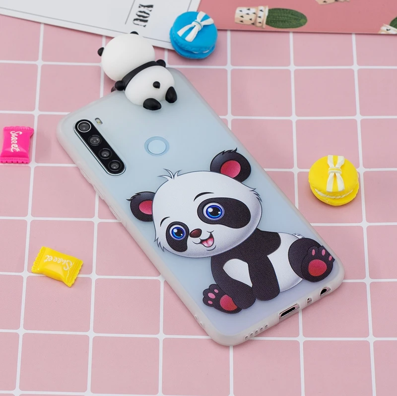 Redmi 8 8A Xiaomi Redmi Note 8T чехол 3D Kawaii панда Единорог силиконовый мягкий чехол для Funda Xiaomi Redmi Note 8 Pro Чехол для женщин