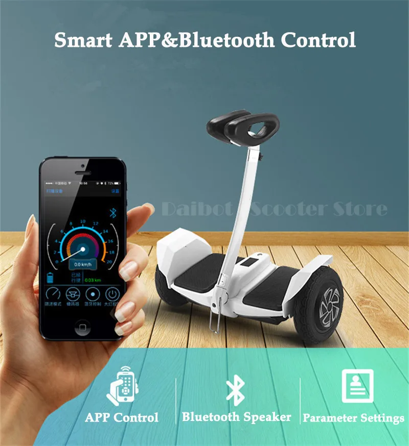 Daibot Electric Scooter Children Self Balancing Scooters 10 Inch Dual Motor 350W 36V Off Road Hoverboard APPBluetooth Speaker   (10)