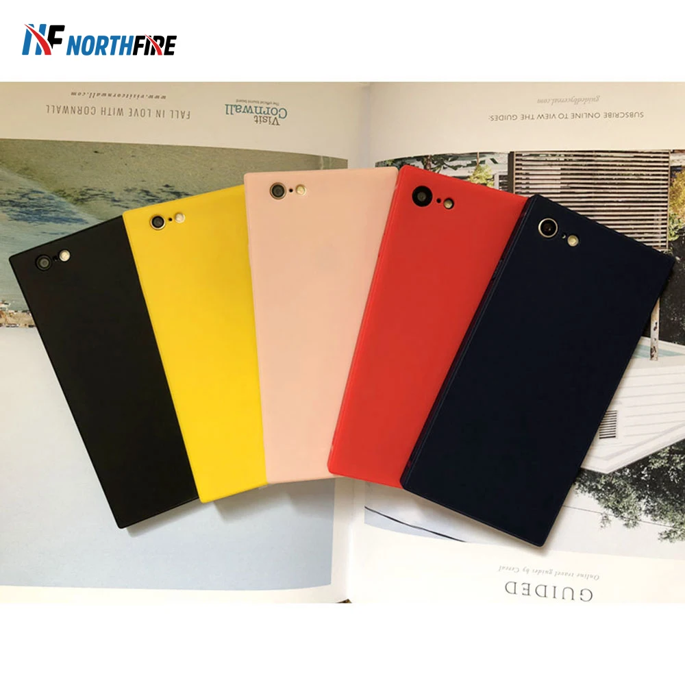 

NORTHFIRE Soild Square TPU Phone Case For iphone 6/6s/7/8/X/XS Cover Case For iphone 6Plus/6sPlus/7Plus/8Plus Fundas Coque Capa