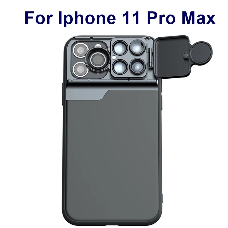 Tongdaytech 2 в 1 чехол для телефона объектив камеры для Iphone X XS MAX XR широкоугольный Макро Рыбий глаз линза телескоп для Iphone 11 Pro Max - Цвет: For Iphone 11 ProMax