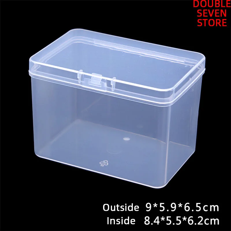 

9cm Rectangle PP plastic box thicken translucent hardware screw parts storage box QTY 1PCS