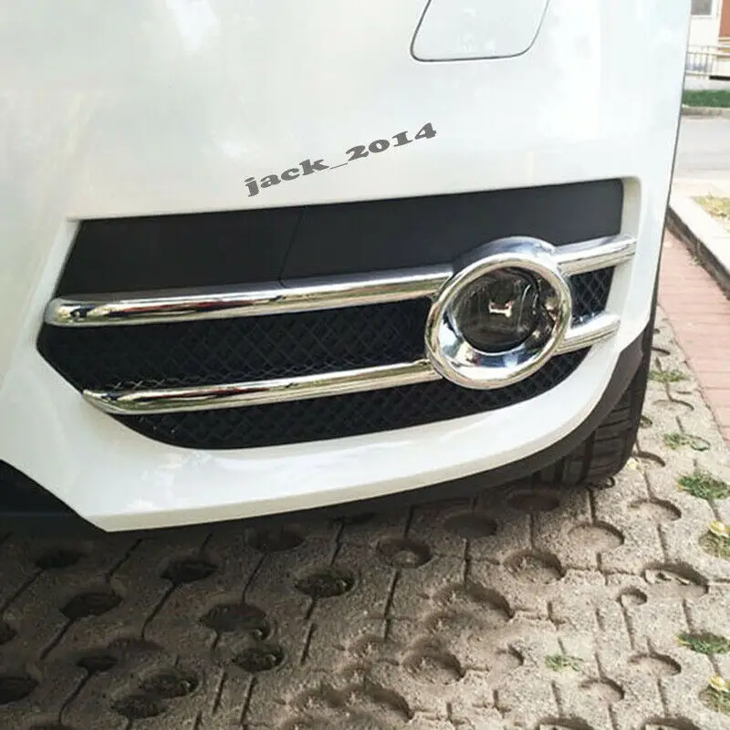 Для 2008 2009 2010 2011 2012 Audi Q5 ABS Хромированная внешняя отделка передняя противотуманная фара крышки лампы украшения