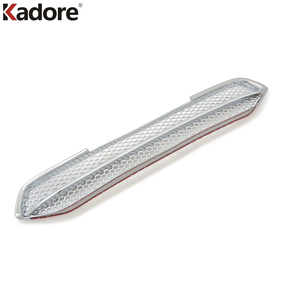For Mazda CX5 CX-5 KF 2017 2018 2019 2020 ABS Chrome Front Center Grille Grills Cover Trim Sticker Car styling Accessories | Автомобили и