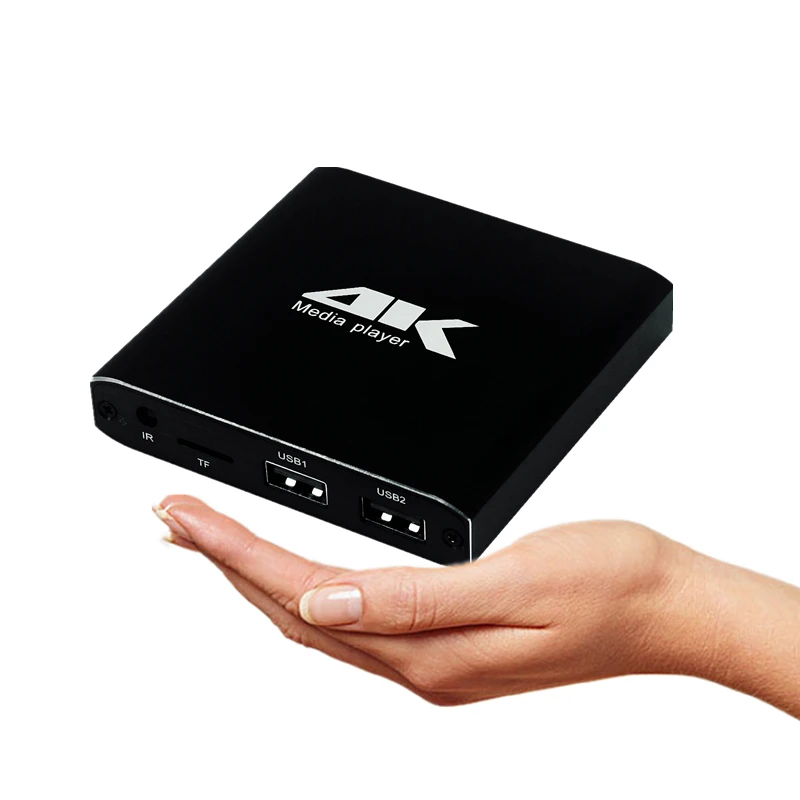 JEDX MP029 MINI 4K Full HD 1080P Media Player with SD/USB/HDMI AV/Auto play Support 4K UHK H.265/H.264/VP9 up to 60fps