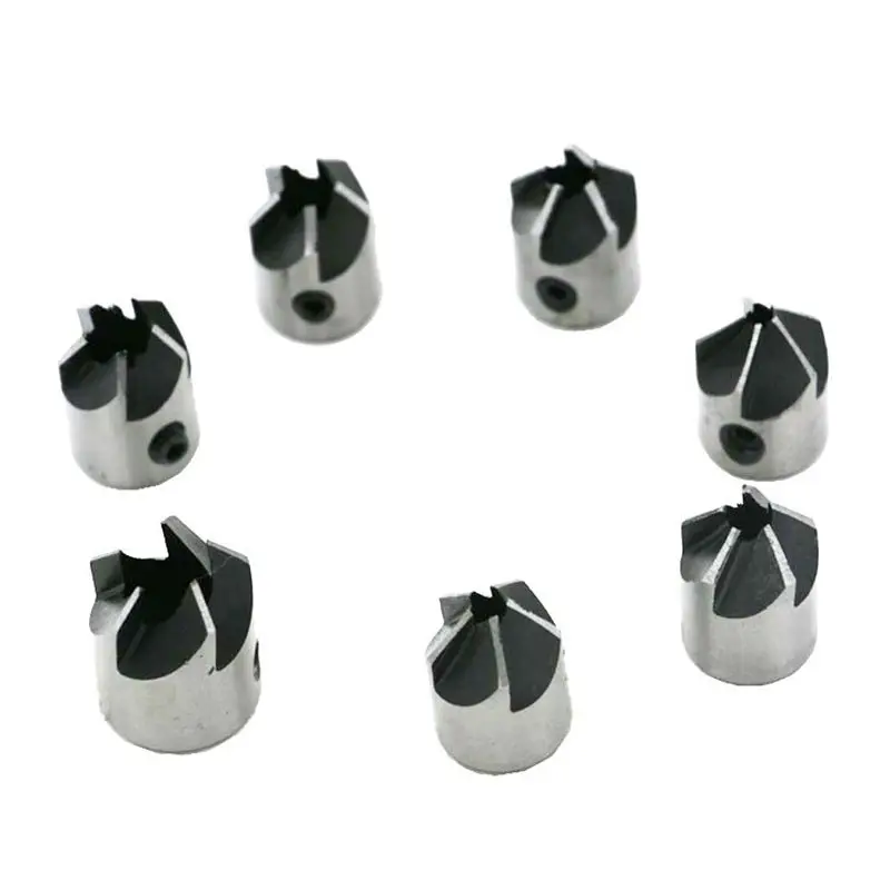 EASY-7pcs Зенковка сверла набор винтовых деревообрабатывающих фасок Столярный инструмент сверло 3-10 мм