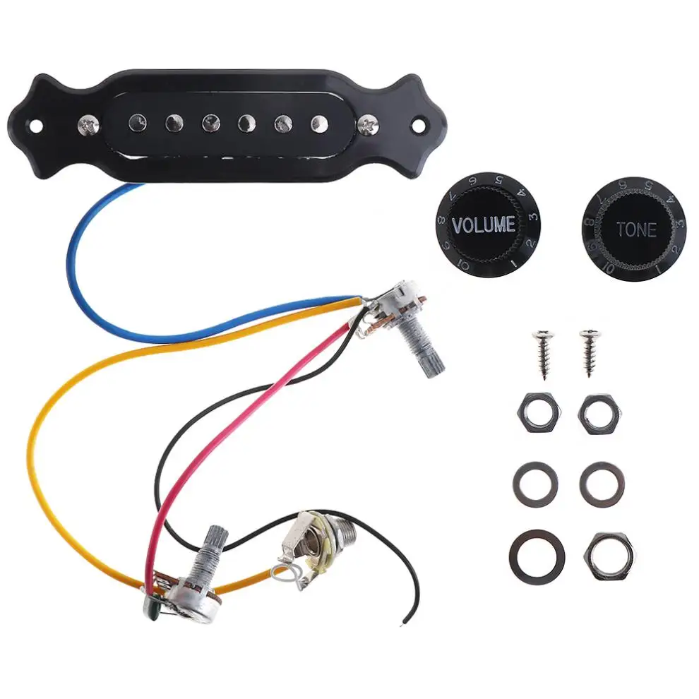 Copper Single Coil Noiseless Acoustic Guitar Pickup Volume