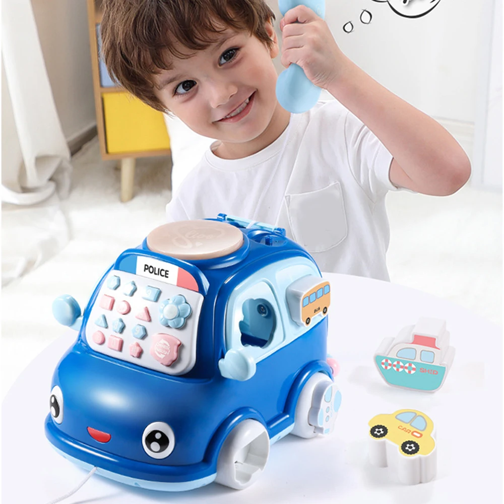 

Kids Telephone Toy Simulation Plastic Children Electric Music Sound Light Phone Pretend Play Car Learning Musical Car Kids Toy