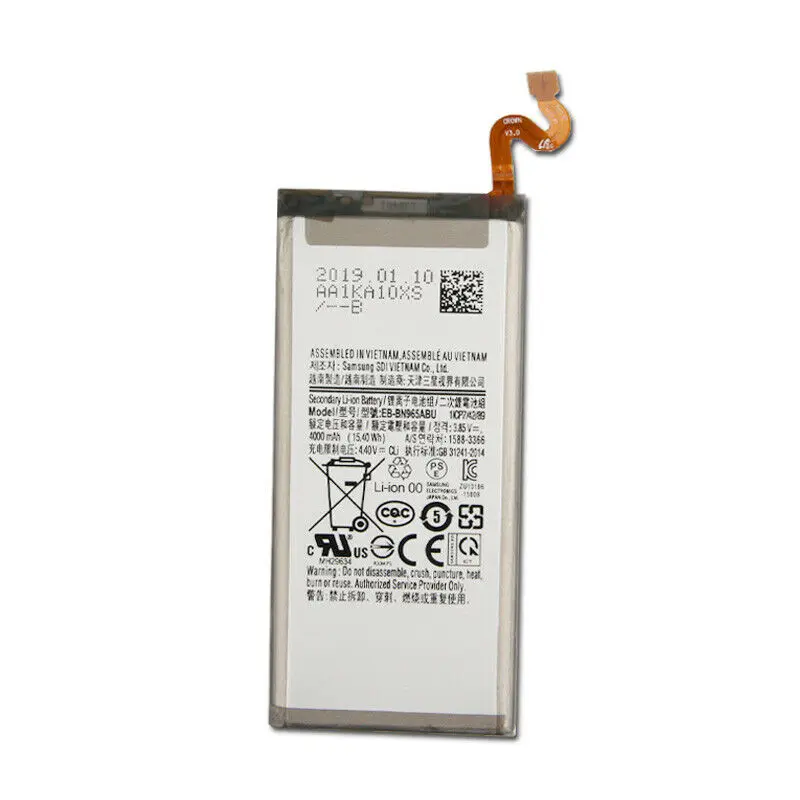 Батарея EB-BN965ABU для samsung Galaxy Note9 Note 9 N9600 SM-N9600 4000 мА-ч