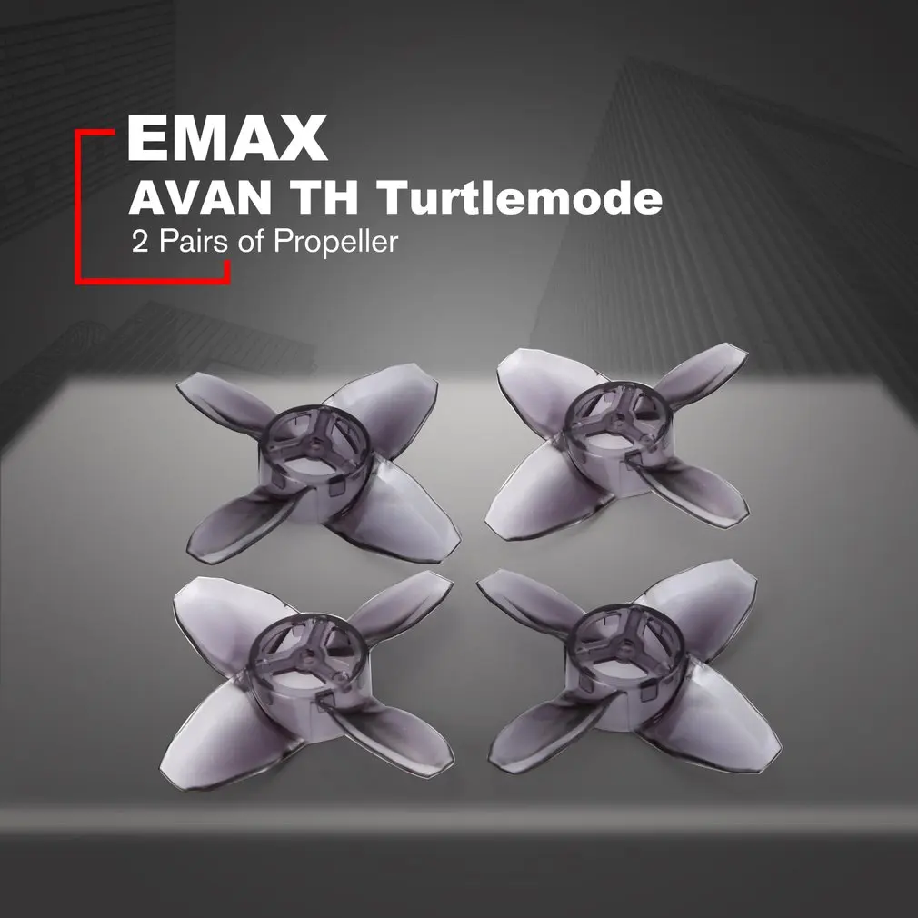 2 пары EMAX AVAN TH Turtlemode пропеллеры лезвия гоночный Дрон Квадрокоптер часть 40 мм CW CCW самолет БПЛА запасные аксессуары