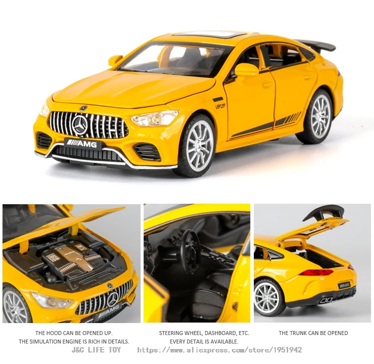 Новинка 1:32 BENZ AMG GT63 литая модель автомобиля литые игрушки и игрушечные машины игрушечные машинки Развивающие игрушки для детей Подарки Игрушка для мальчика