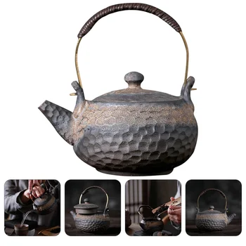 

1 Pc Handmade Portable Retro Tea Kettle Ceramic Teapot for Adults Men Women Tea Lovers