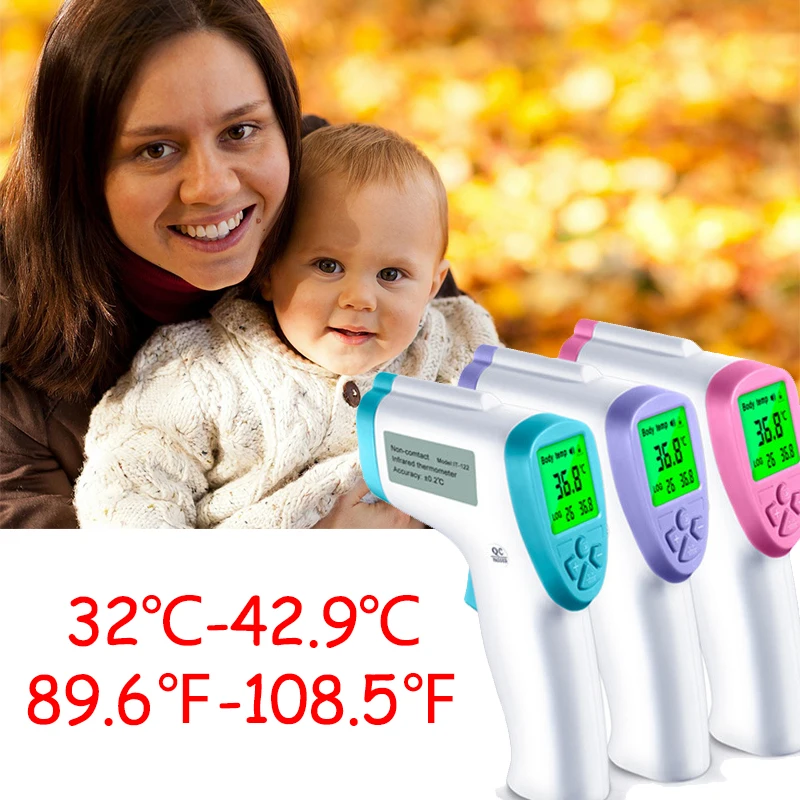 

2020 Muti-fuction baby/children/adult digital Thermometer infrared Forehead Termomete medical non contact for milk water room