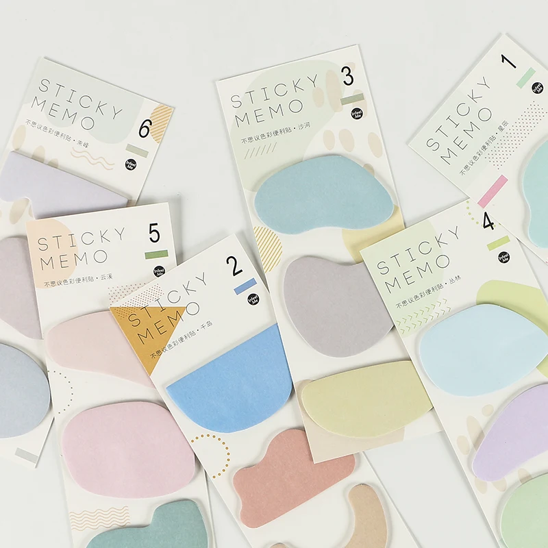 

Creative Irregular Shape Long Version Colorful Memo Pad Self-Adhesive Sticky Notes Office School Supplies Memo Pad Stationery