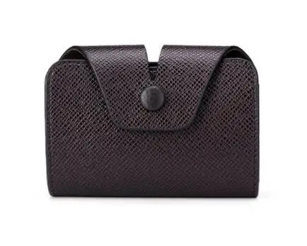 Coffee2 Pu Leather Business Men's Card Pack Credit Card Holder Women Pocket Unisex Card Case Bank Card Box Card Minimalist Wallet - Цвет: Coffee2