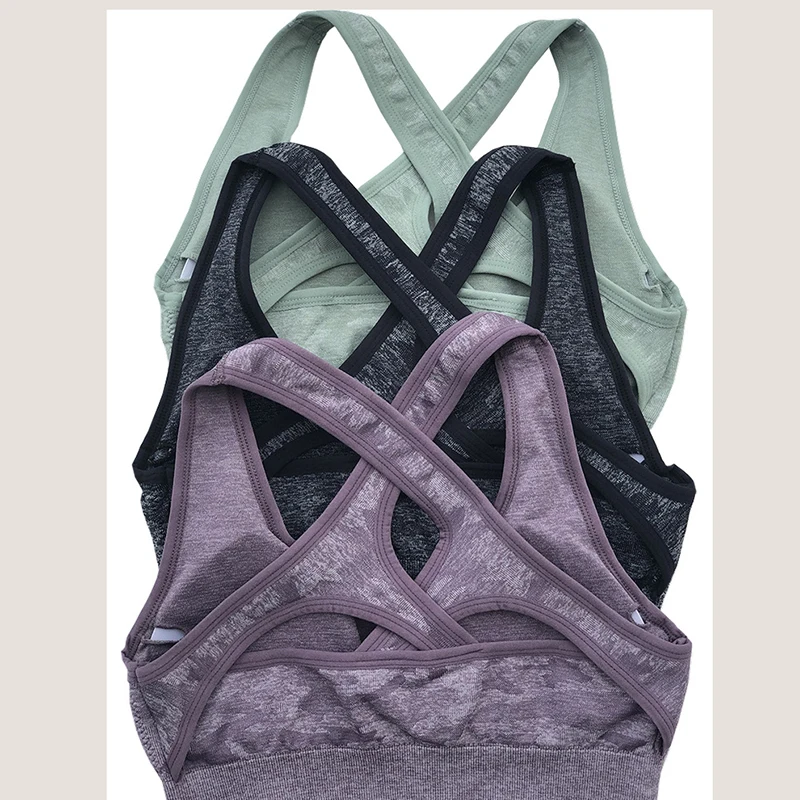 

Fashion Vest-style Yoga Top Quick-drying Running Sujetador Deportivo Breathable Sport Bra New Shaped Gathering Fitness Clothing