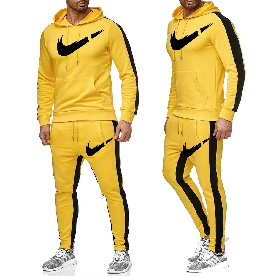 

Fashion Brand Men And Women Hoodie Hoodie Spring And Autumn Fashion Set plus Velvet Printed Coat Hoodie Sports Set